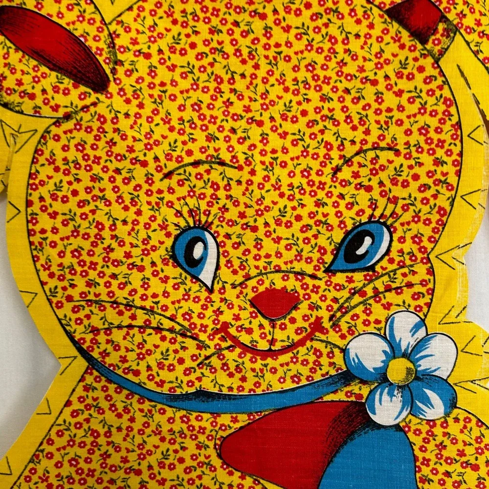 Vintage Yellow Bunny Plush‎ Unfinished Project Complete HTF